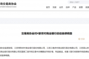 江苏4家农商行，交易商协会启动自律调查！