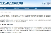 山东监管局：积极探索内控报告核查有效路径 提升财会监督效能